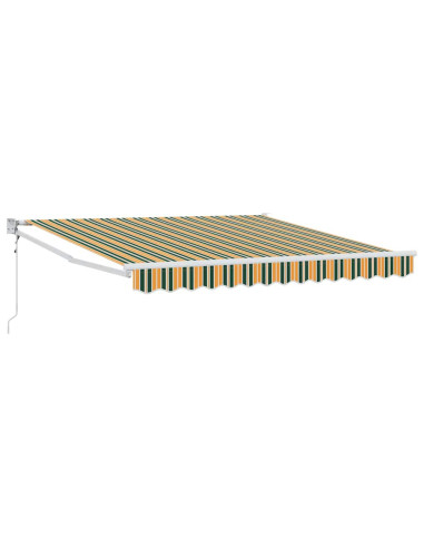 Tenda da Sole Verde e Giallo 300 x 250 x 165 cm Poliestere