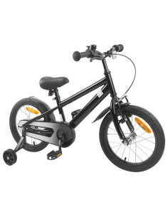 Bicicletta per Bambini 16 Pollici per bambini di 4-6 anni Nero 2