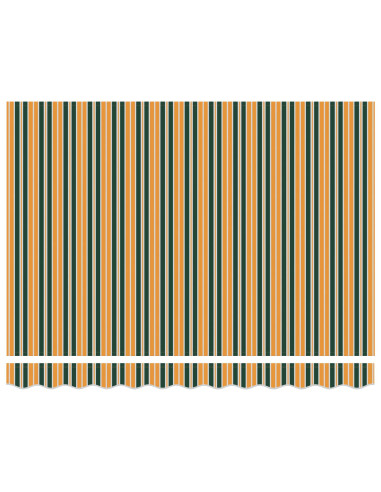 Tenda da Sole Verde e Giallo 300 x 250 x 165 cm Poliestere