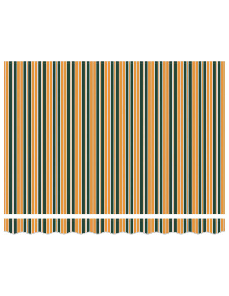 Tenda da Sole Verde e Giallo 300 x 250 x 165 cm Poliestere