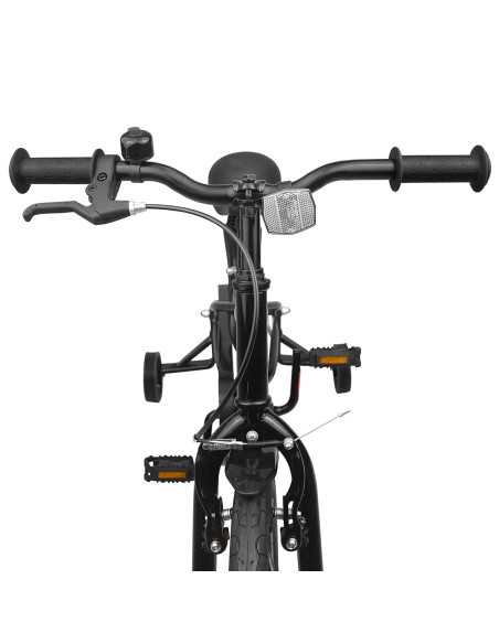Bicicletta per Bambini 16 Pollici per bambini di 4-6 anni Nero