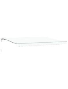 Tenda Retrattile Bianco 450 × 350 cm Tessuto 2