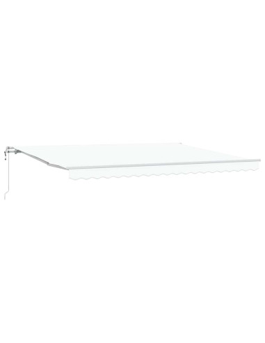 Tenda Retrattile Bianco 450 × 350 cm Tessuto