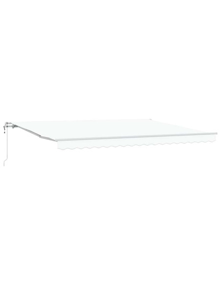 Tenda Retrattile Bianco 450 × 350 cm Tessuto
