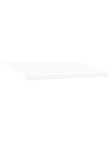 Tenda Retrattile Bianco 450 × 350 cm Poliestere e Metallo
