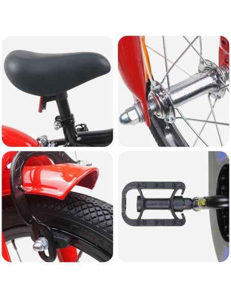 Bicicletta per Bambini 12 Pollici per bambini di 2-4 anni