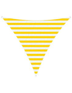 Telo Ombra da Esterno Giallo e Bianco 2 x 2 x 2 m 2