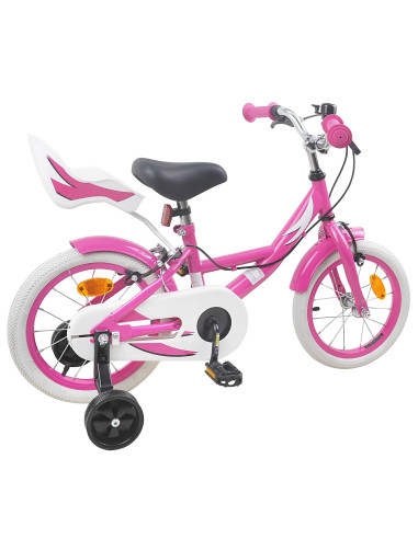 Bicicletta per Bambini 16 Pollici per bambini di 4-6 anni Rosa