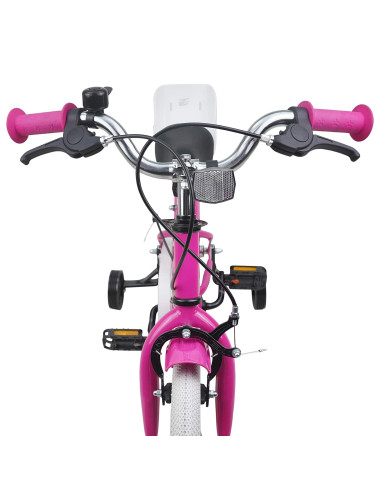 Bicicletta per Bambini 16 Pollici per bambini di 4-6 anni Rosa