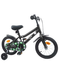 Bicicletta per Bambini 12 Pollici per bambini di 2-4 anni Nero 2