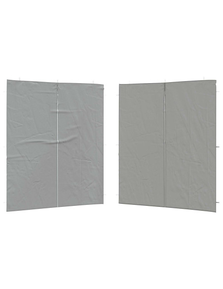 Parete per tenda da festa 2 pcs Grigio Chiaro 200 x 195 cm