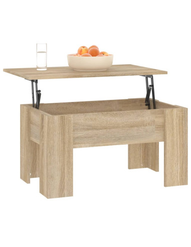 Tavolino da Salotto Rovere Sonoma 79x49x41 cm Legno Multistrato