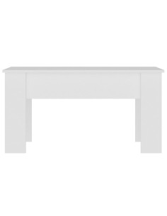 Tavolino da Salotto Bianco 101x49x52 cm in Legno Multistrato