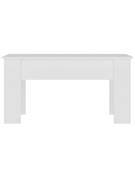 Tavolino da Salotto Bianco 101x49x52 cm in Legno Multistrato