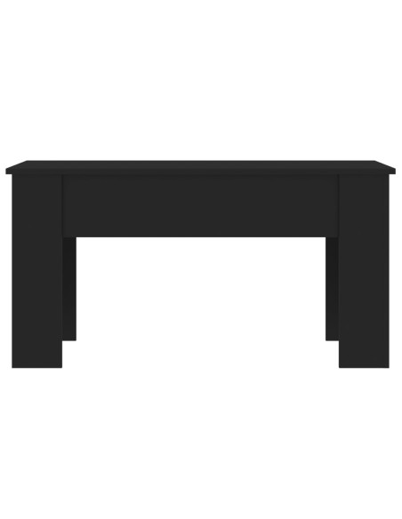 Tavolino da Salotto Nero 101x49x52 cm in Legno Multistrato
