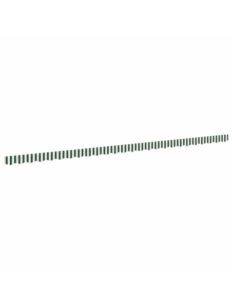 Tenda a Braccio Verde e Bianco 580 x 20 cm Tela
