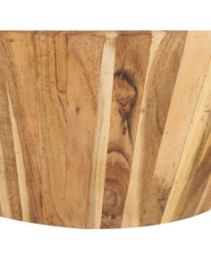 Tavolino da Salotto 65x31 cm in Legno Massello di Acacia