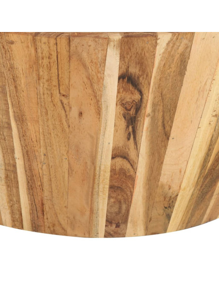 Tavolino da Salotto 65x31 cm in Legno Massello di Acacia