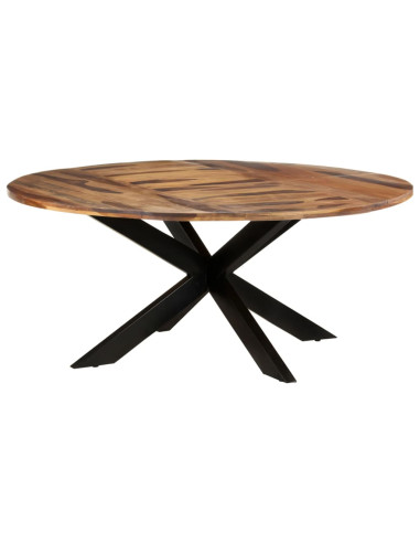 Tavolo Pranzo Rotondo 175x75 cm Legno di Acacia Finitura Miele