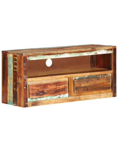 Mobile Porta TV 88x30x40 cm in Legno Massello di Recupero