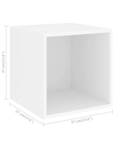 Set Mobile TV 5 pz Bianco in Truciolato