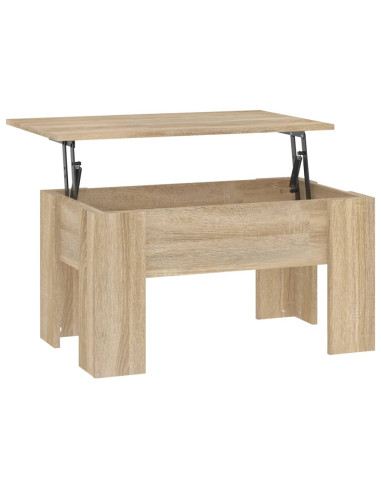 Tavolino da Salotto Rovere Sonoma 79x49x41 cm Legno Multistrato