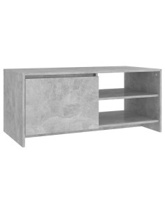 Tavolino Salotto Grigio Cemento 102x50x45 cm Legno Multistrato 2