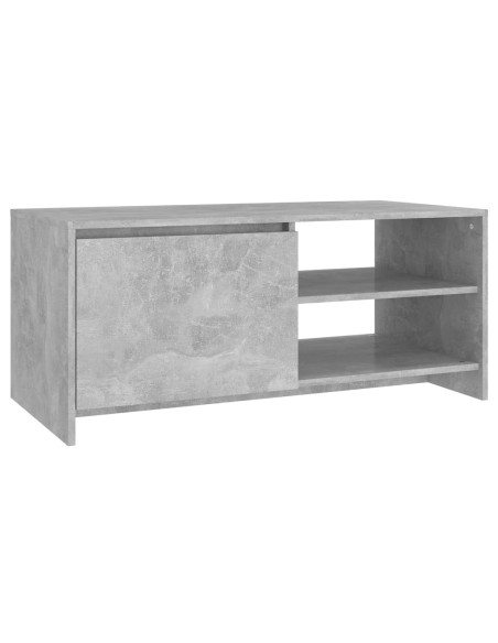 Tavolino Salotto Grigio Cemento 102x50x45 cm Legno Multistrato