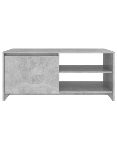 Tavolino Salotto Grigio Cemento 102x50x45 cm Legno Multistrato