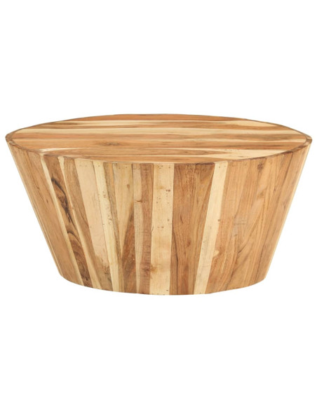 Tavolino da Salotto 65x31 cm in Legno Massello di Acacia