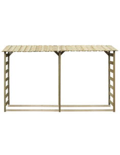 Capannone per Legname 300x44x176cm Legno Pino Impregnato 2