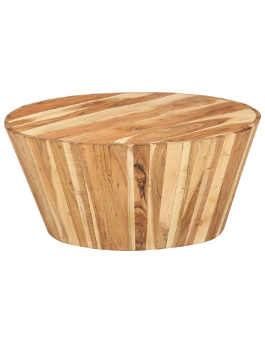 Tavolino da Salotto 65x31 cm in Legno Massello di Acacia