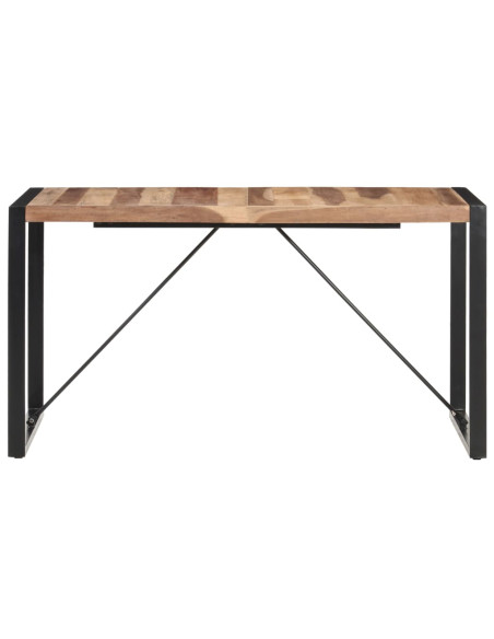 Tavolo da Pranzo 140x70x75 cm Legno Massello Finitura Sheesham