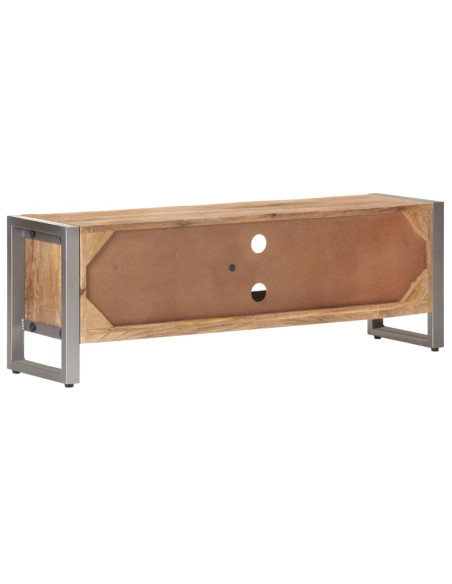 Mobile Porta TV 120x30x40 cm in Legno di Mango Grezzo
