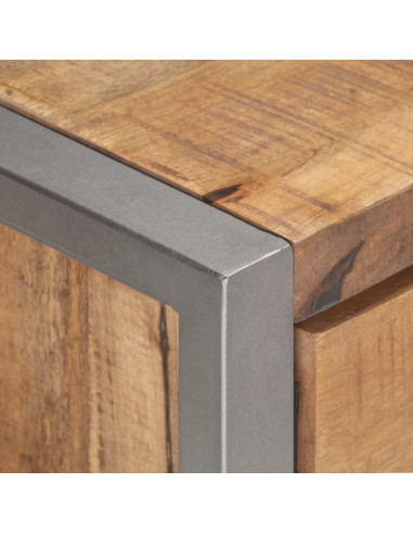 Mobile Porta TV 120x30x40 cm in Legno di Mango Grezzo