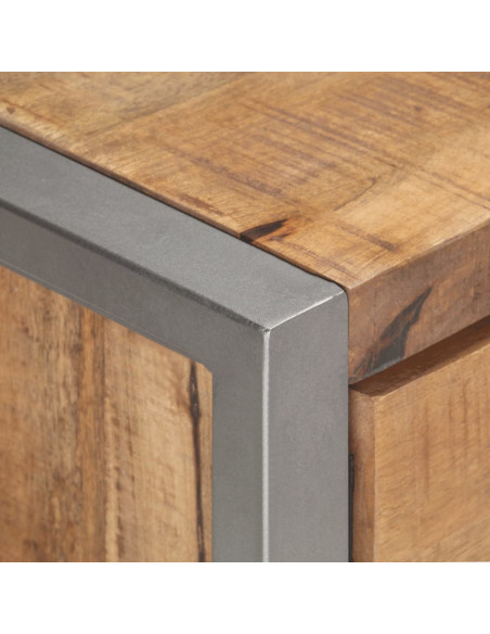 Mobile Porta TV 120x30x40 cm in Legno di Mango Grezzo