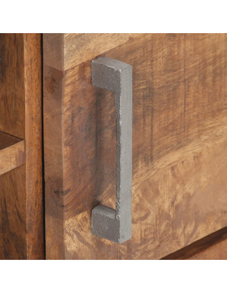 Mobile Porta TV 120x30x40 cm in Legno di Mango Grezzo