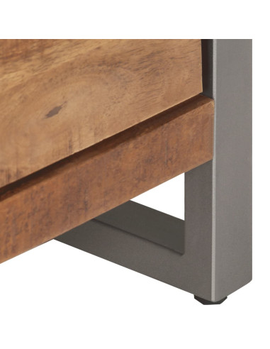 Mobile Porta TV 120x30x40 cm in Legno di Mango Grezzo