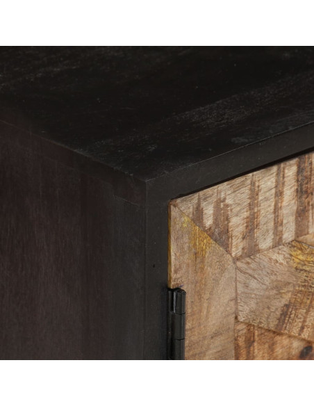 Mobile TV 140x30x46cm Legno di Mango Grezzo e Massello d'Acacia