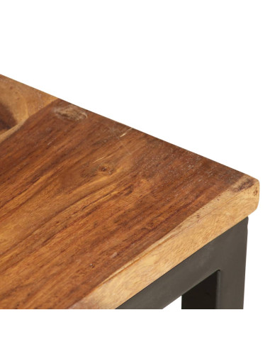 Tavolini Impilabili 2 pz in Legno Massello di Sheesham