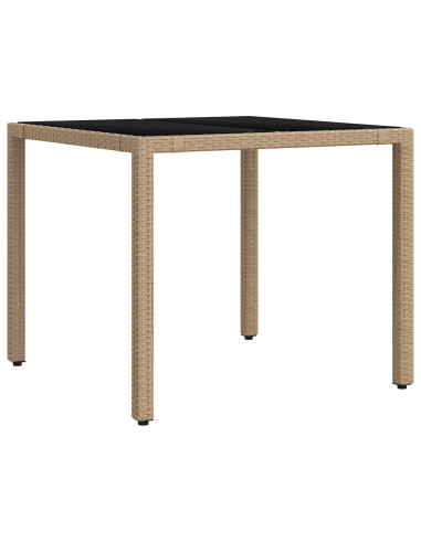 Set da pranzo per esterni 3 pcs Beige e Bianco Crema