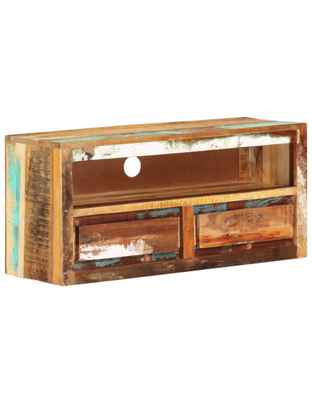 Mobile Porta TV 88x30x40 cm in Legno Massello di Recupero