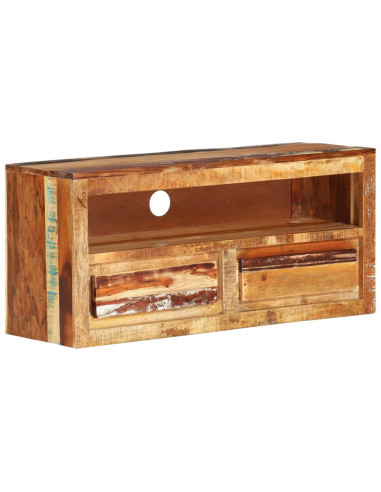 Mobile Porta TV 88x30x40 cm in Legno Massello di Recupero