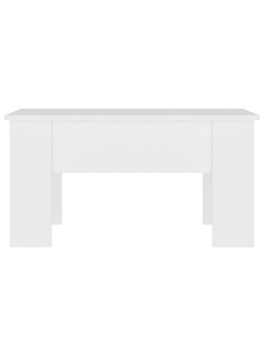 Tavolino da Salotto Bianco 79x49x41 cm in Legno Multistrato