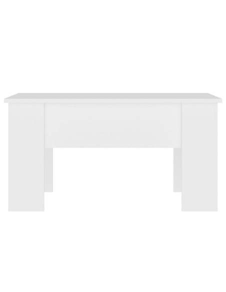 Tavolino da Salotto Bianco 79x49x41 cm in Legno Multistrato