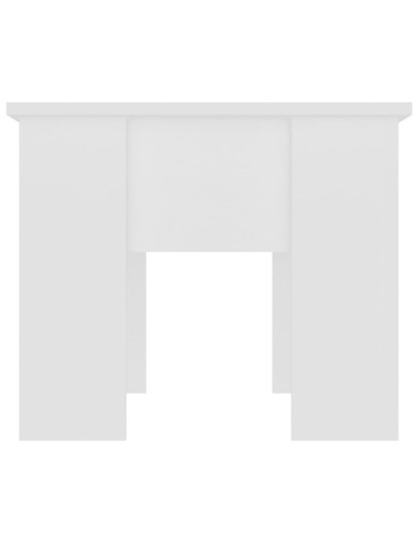 Tavolino da Salotto Bianco 79x49x41 cm in Legno Multistrato