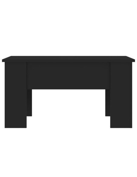 Tavolino da Salotto Nero 79x49x41 cm in Legno Multistrato