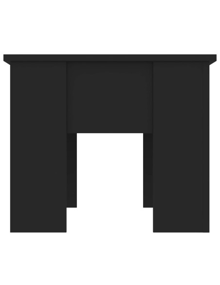 Tavolino da Salotto Nero 79x49x41 cm in Legno Multistrato