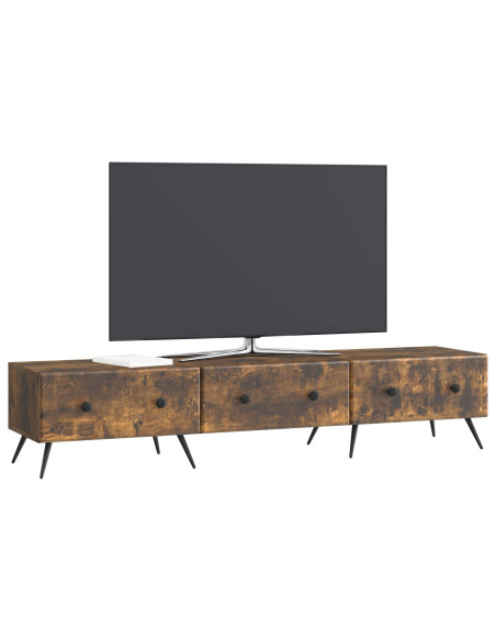 Mobile TV Rovere Fumo 147 x 34,5 x 30 cm Legno ingegnerizzato