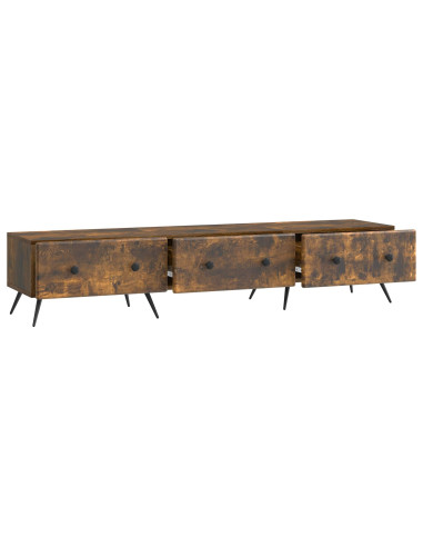Mobile TV Rovere Fumo 147 x 34,5 x 30 cm Legno ingegnerizzato